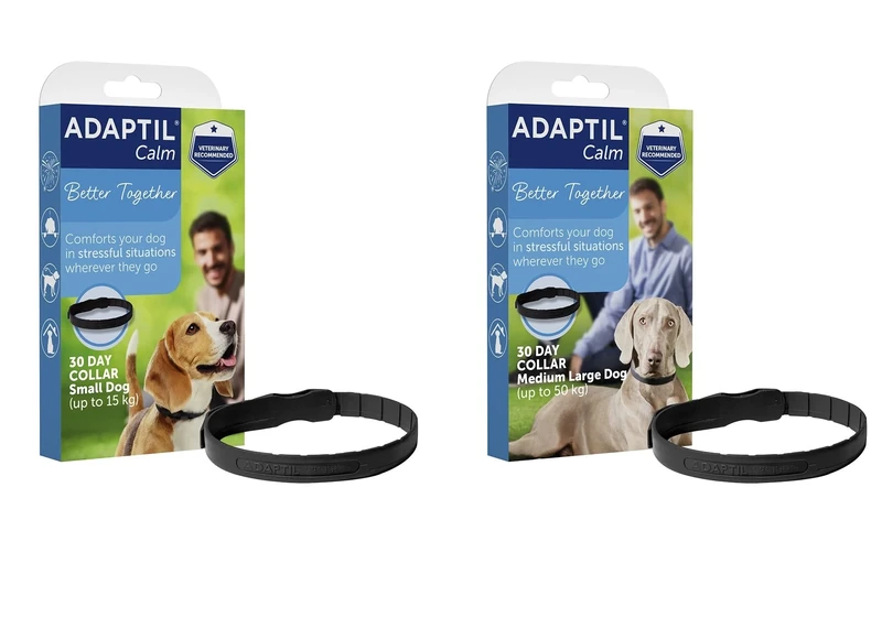 ADAPTIL Calm On-the-Go Collar - Helps Dogs Cope with Stress & Anxiety - Medium/Large & Small Dogs