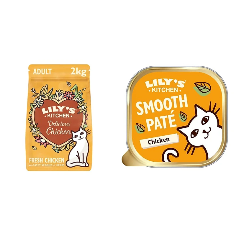 Lily's Kitchen Chicken Casserole - 2kg Dry & Wet Cat Food Bundle