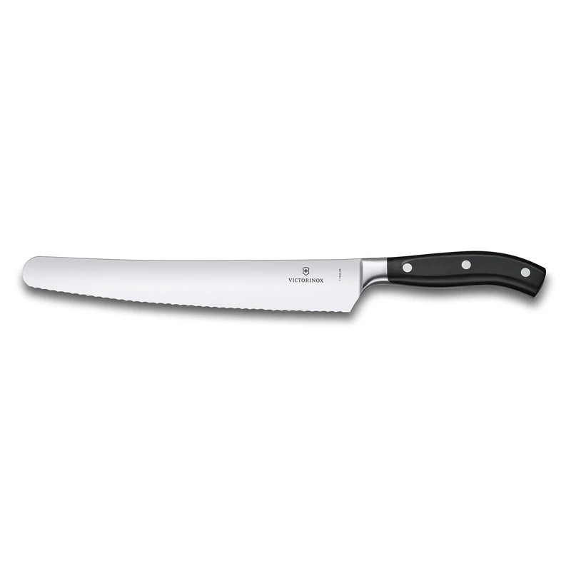 Victorinox Grand Maître Bread and Confectioner's Knife, Forged Blade, Serrated, Stainless Steel, Dishwasher Safe, Gift Box