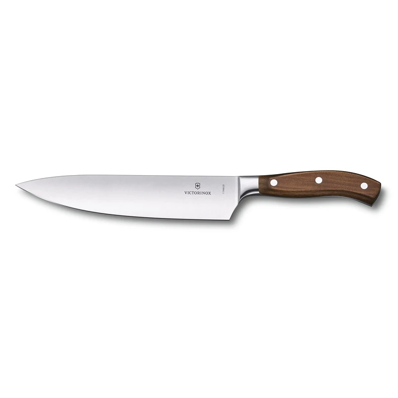 Victorinox Grand Maître Carving Knife, Forged Blade, Extra Sharp, Stainless Steel, Brown