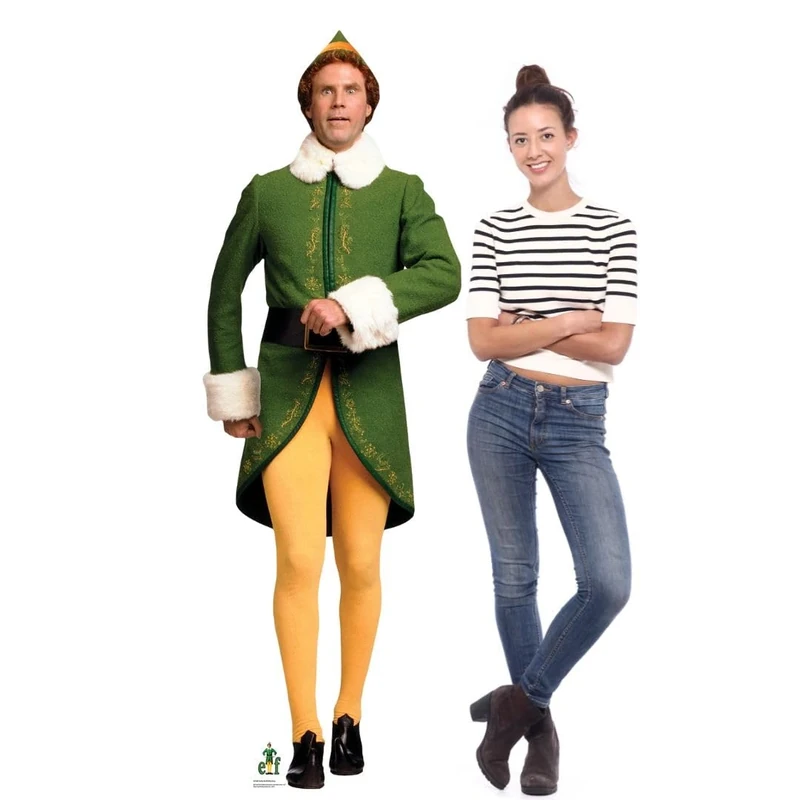 STAR CUTOUTS SC1688 Buddy the Elf Marching Cardboard Cutout Festive Party Decoration