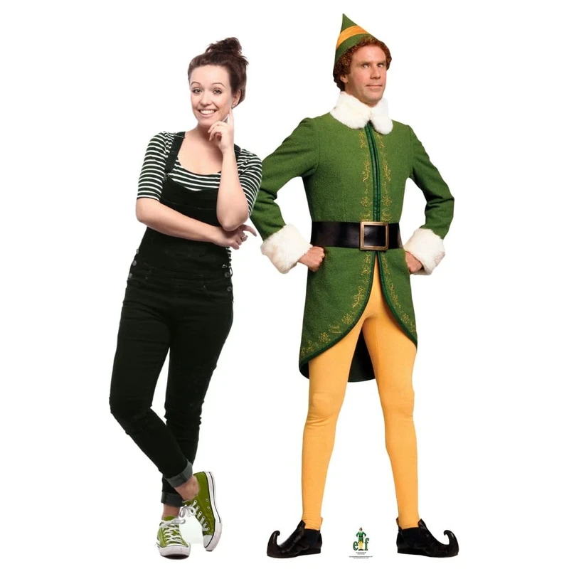 Star Cutouts SC1670 Buddy the Elf Lifesize Cardboard Cutout 188cm – Christmas Party Decoration, Holiday Display & Festive Photo Prop