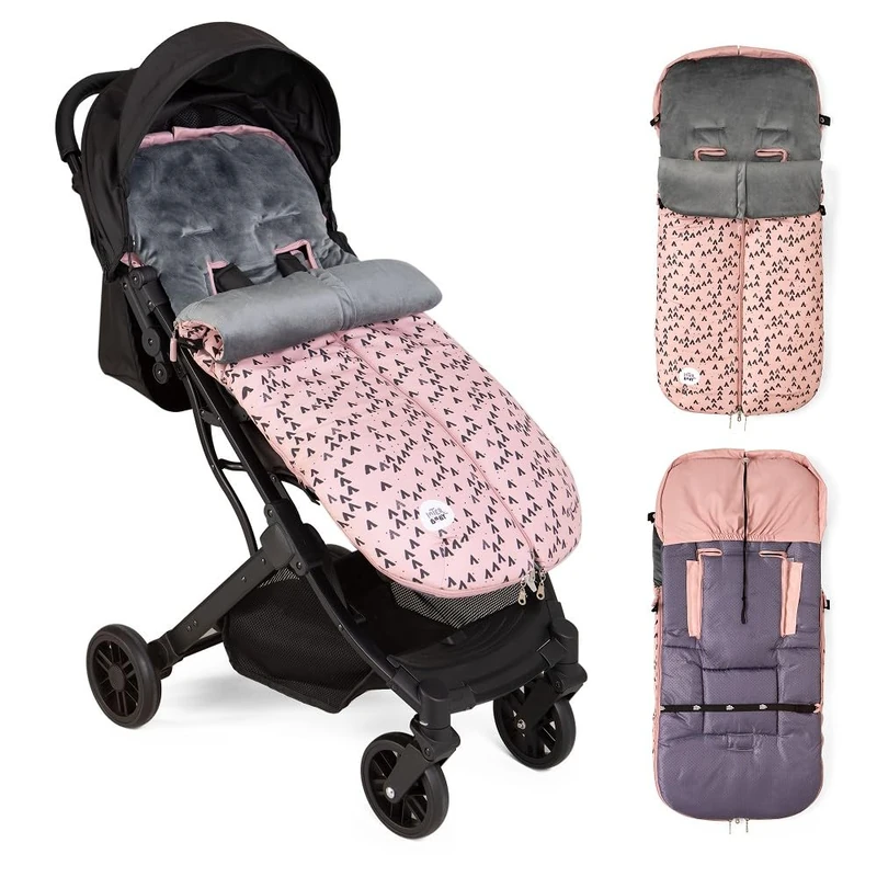 Universal Montan Winter Footmuff for Pushchair Pink