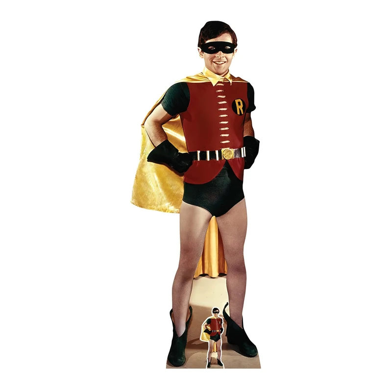 STAR CUTOUTS SC1662 Robin 1966 Burt Ward Lifesize Cardboard Cutout Retro Superhero Party Decoration,Robin Retro