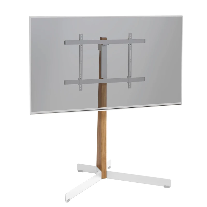 Vogel's TVS 3695 TV floorstand for 40-77 inch TVs, Max. 110 lbs (50 kg), Swivels up to 90º, Max. VESA 600x400, TV floorstand built with premium PEFC-certified oak wood and steel