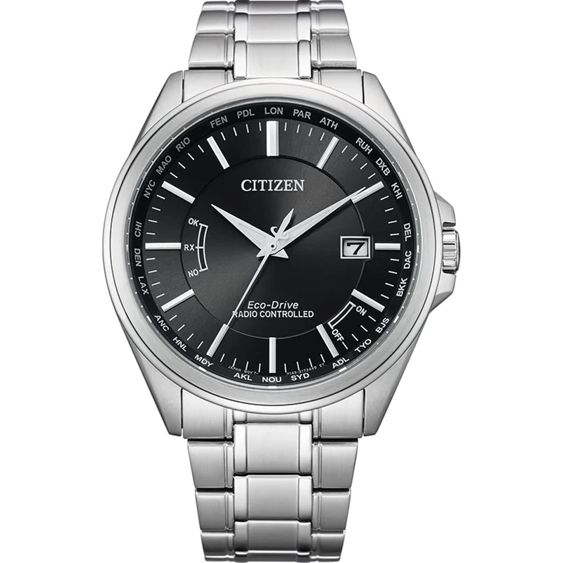 Citizen Mens Analogue Eco-Drive Watch with Stainless Steel Strap CB0250-84E
