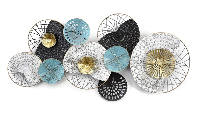 World Art Perforated Discs. Multi-Coloured H57 x L115 x S7 cm