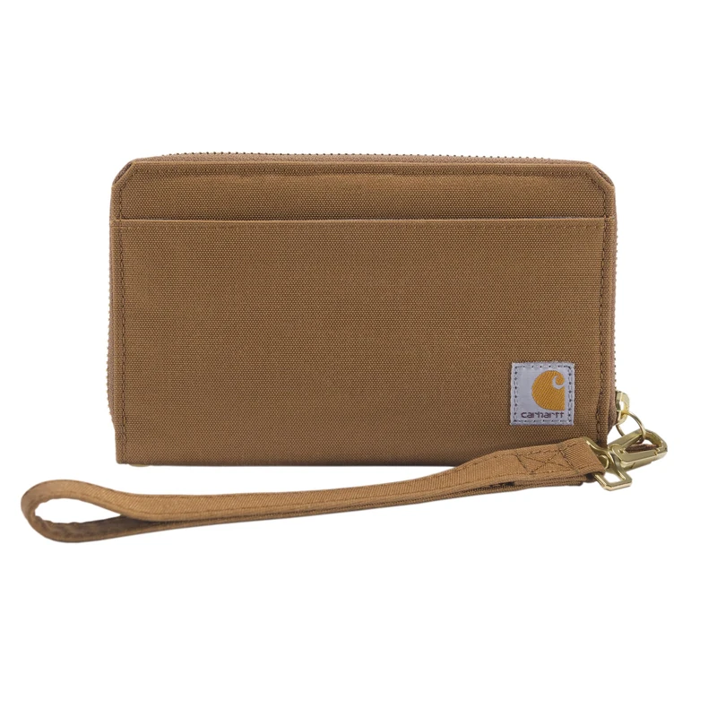 Carhartt, Women's, Nylon Duck Lay-Flat Clutch Wallet, Carhartt® Brown, OS