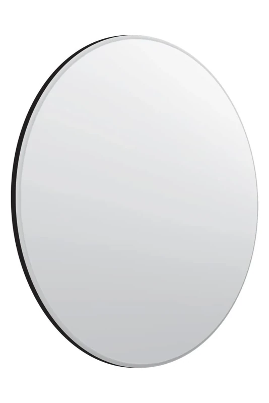 MirrorOutlet All Glass Bevelled Classic Design Round Mirror 70 x 70CM 2ft4 x 2ft4,Frameless,YC131