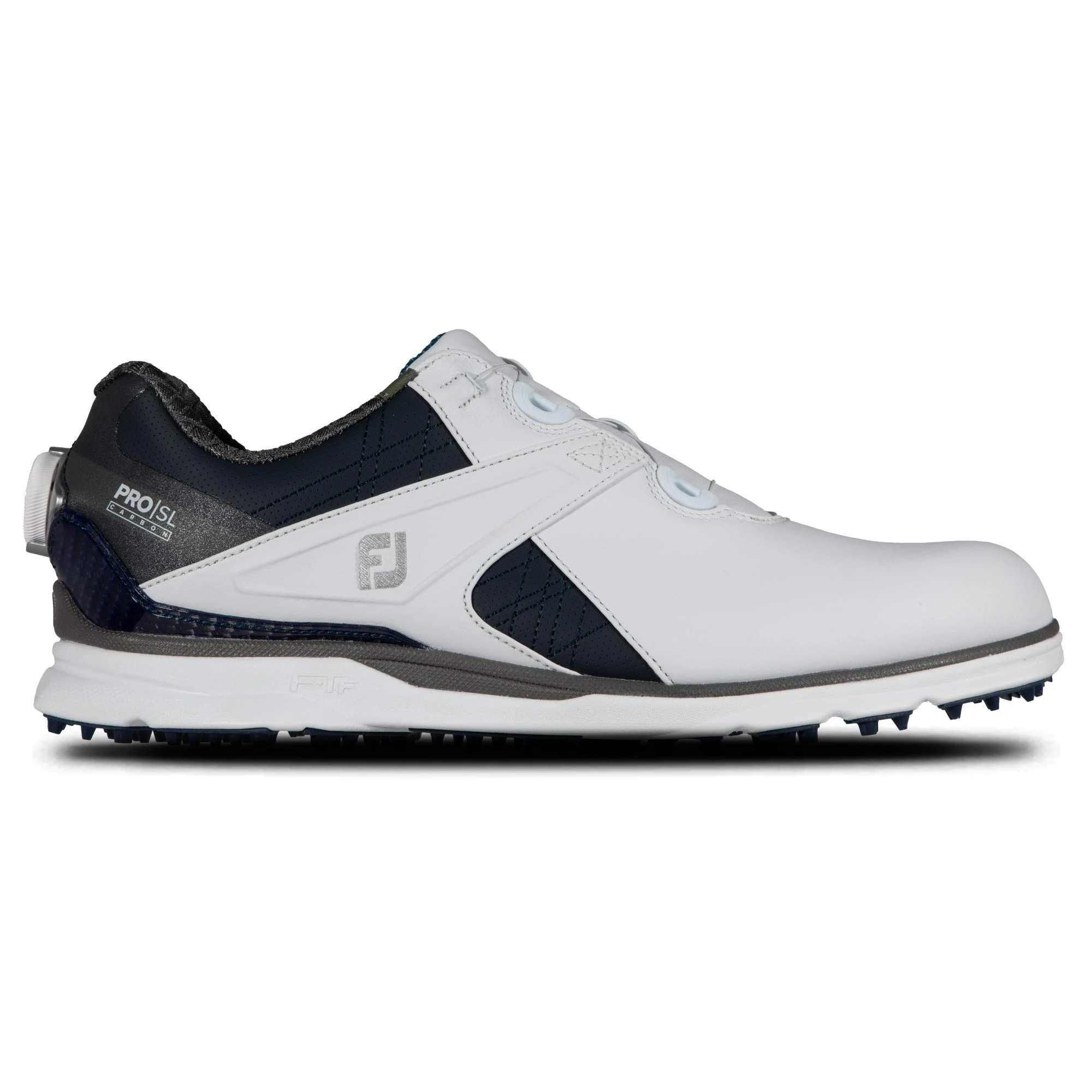 FootJoy Men's Pro|sl Carbon Golf Shoe, White/Black, 7.5 X-Wide