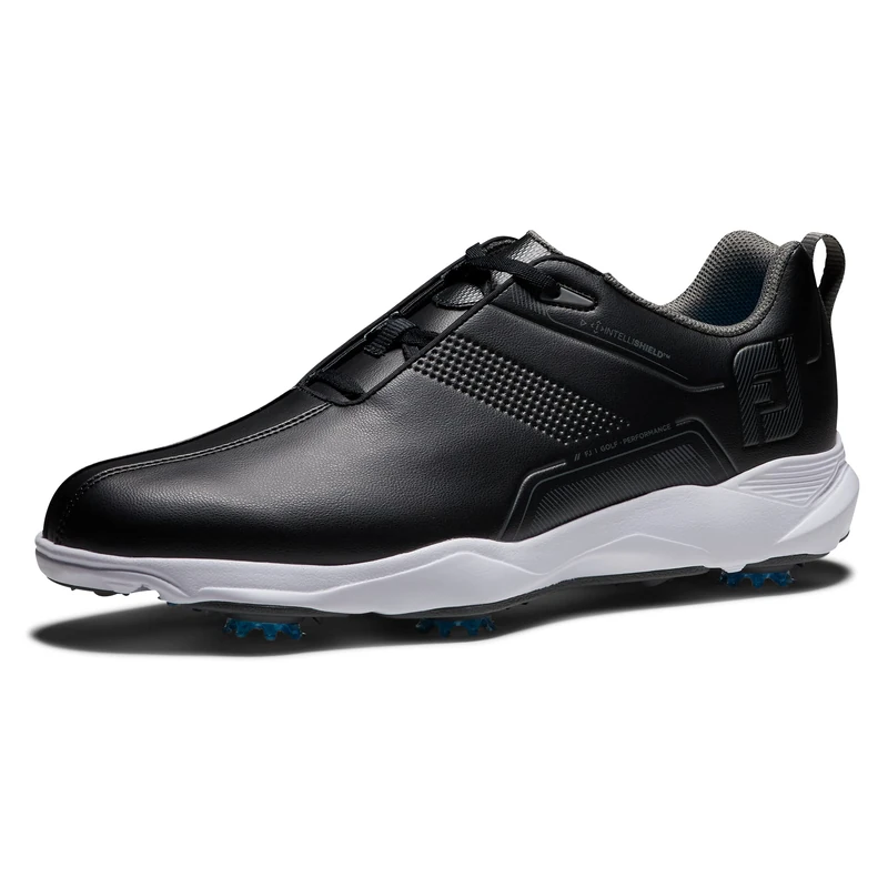 FootJoy 57700075M Men's eComfort Golf Shoe, 7.5 UK Medium, Black/Black