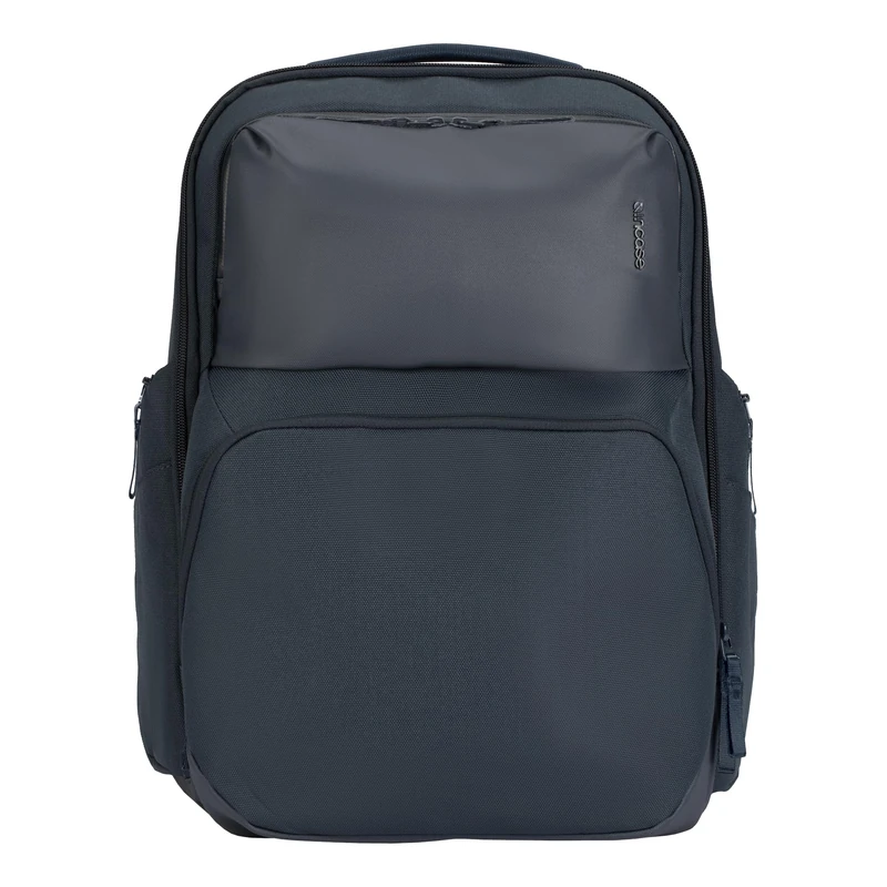 Incase A.R.C. Commuter Pack 26L with ReSpun 100% Recycled Polyester – RFID-Blocking, Hidden AirTag Pocket, Padded Up to 16”Laptop/Tablet Compartments, Ergonomic Sternum Strap, Foam Back - Navy