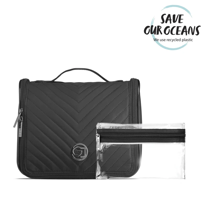 Cimi Gillian Jones Cosmetic Bag with Hanger - Black