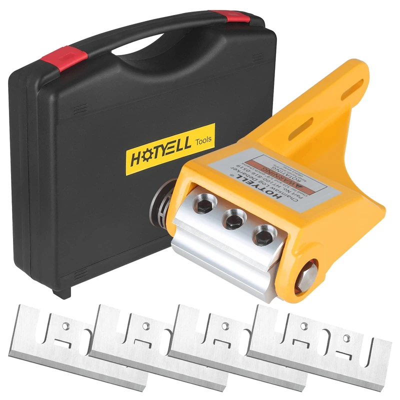 HOTYELL Log Peeler, Log Debarking Tool as Chainsaw Attachment, Efficient Wood Debarker Tool for Timber Processing, Work Gloves Included (6 Blades) - Image 1