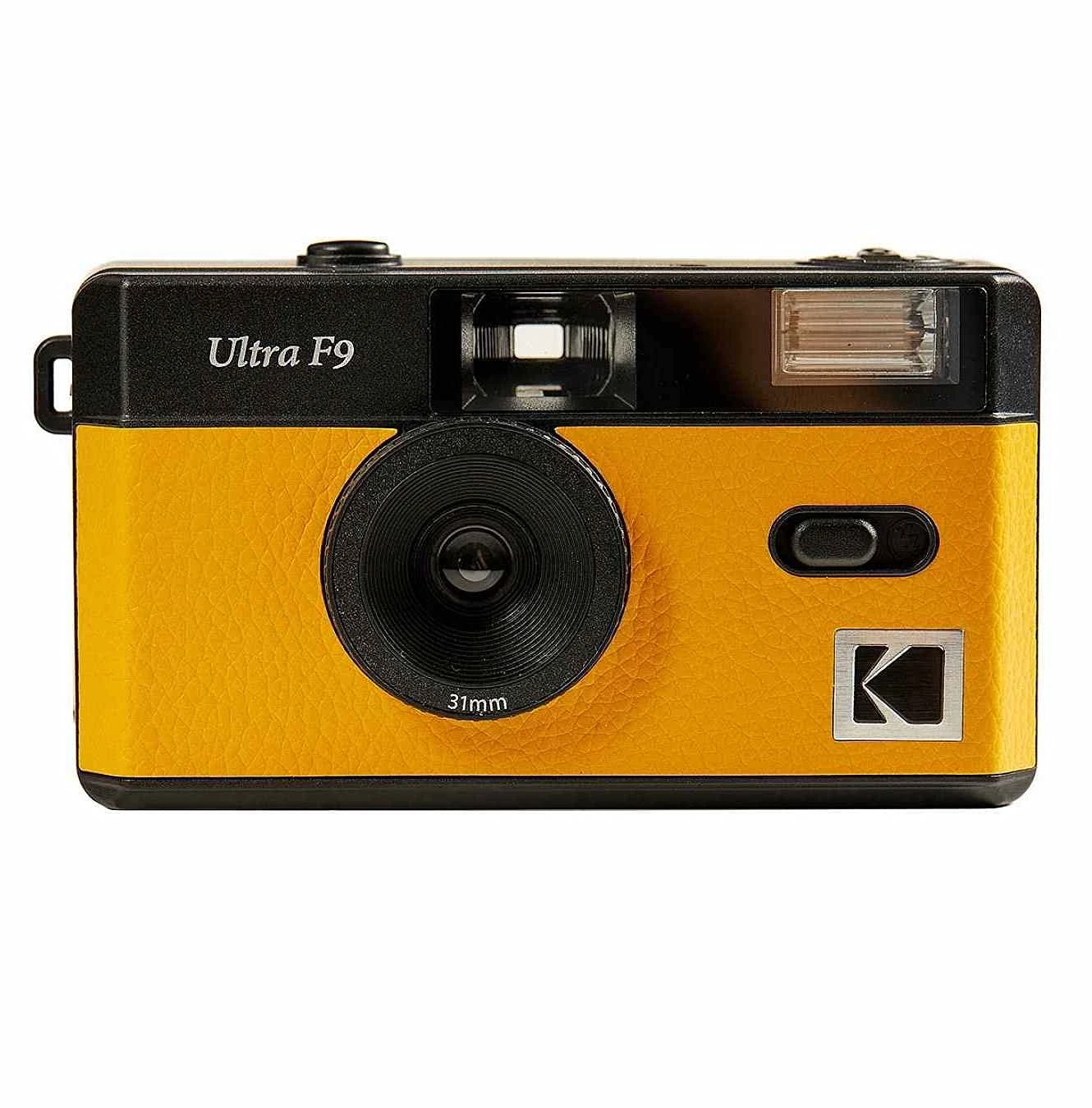 KODAK 490172 Ultra F9 35mm Film Camera Camera - Retro Style, Focus Free, Reusable, Built in Flash, Easy to Use (Kodak Yellow)