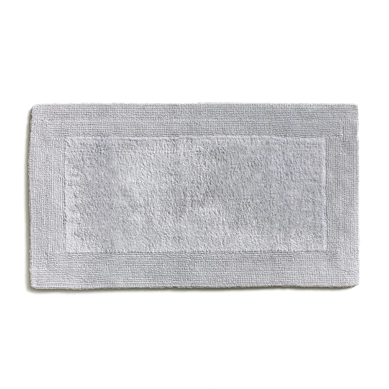 Möve Loft Double Face Tufted Bath Mat 60 x 100 cm 100% Cotton Silver