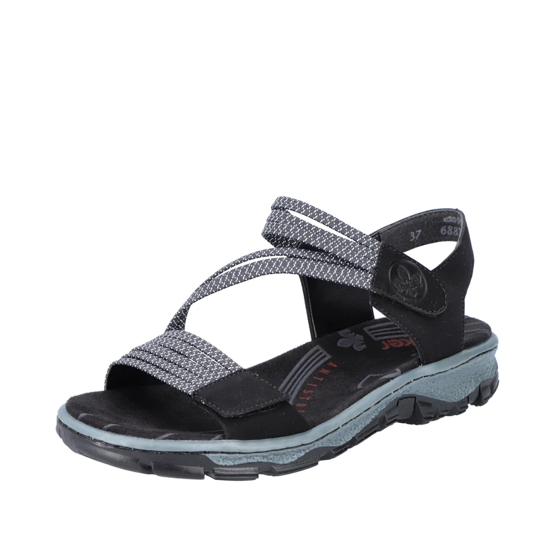 Rieker Women's 68871 Trekking Sandals, Black, 5.5 UK