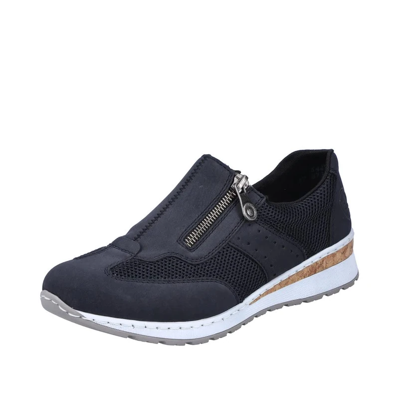 Rieker 54474, Loafer, Blau,