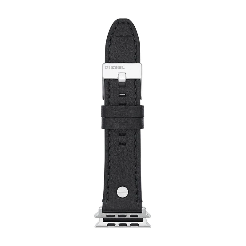 Diesel Black Leather Band for Apple Watch 42/44/45/49mm - DSS0001 - Image 1