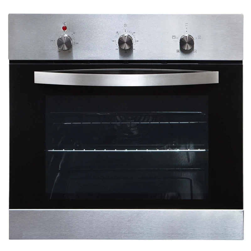 60cm Single Electric Fan Oven In Stainless Steel, Built-in/Under - SIA SO113SS