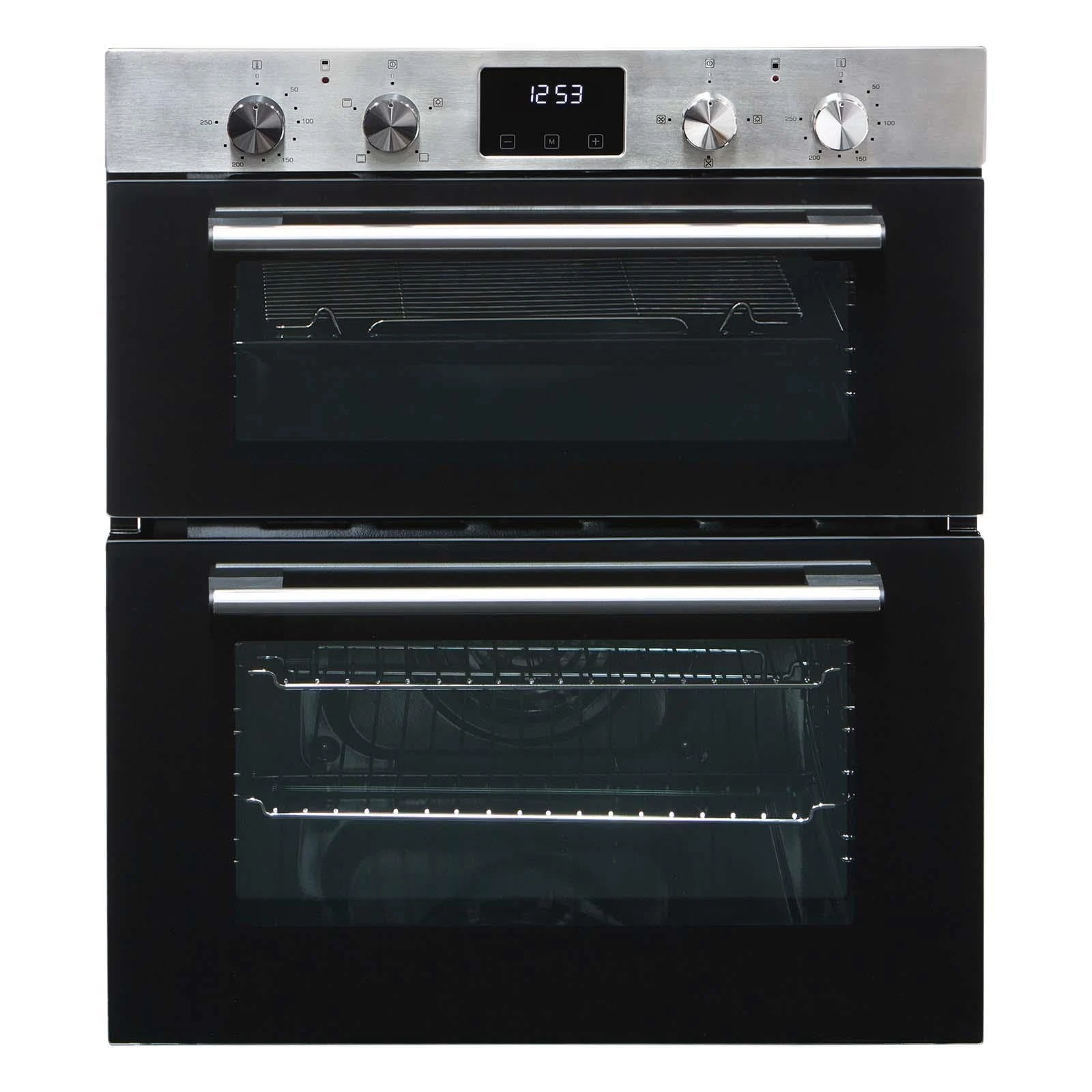 SIA DO111SS 60cm Stainless Steel Built Under Electric Double True Fan Programmable Oven With Digital Display