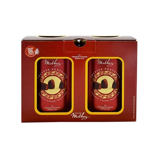 Mathez Cocoa Dusted French Truffles Perfect for Gifting 2 x 500g Tins other - Image 1