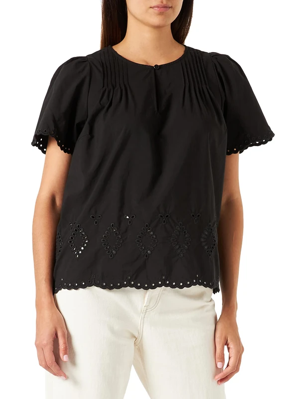 Part Two Women's ParmisPW BL Blouse Feminine Silhouette Blouse, Black, 44