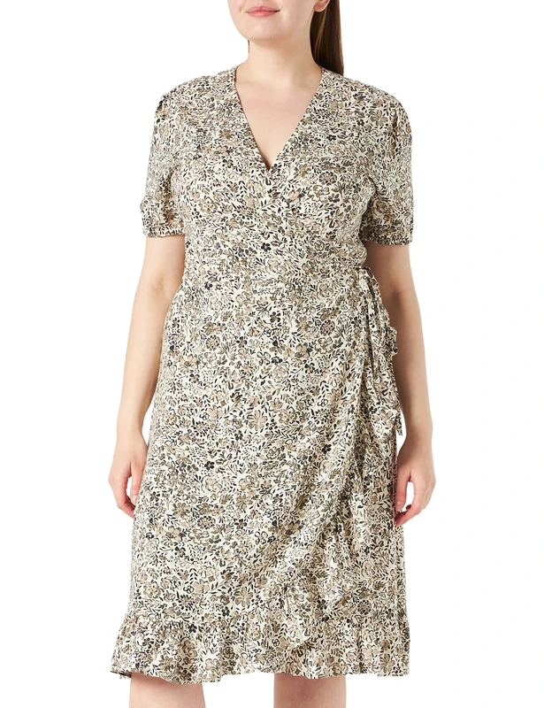 Part Two Women's ClairePW DR Dress Feminine Silhouette, Vetiver Painted Flower, 34