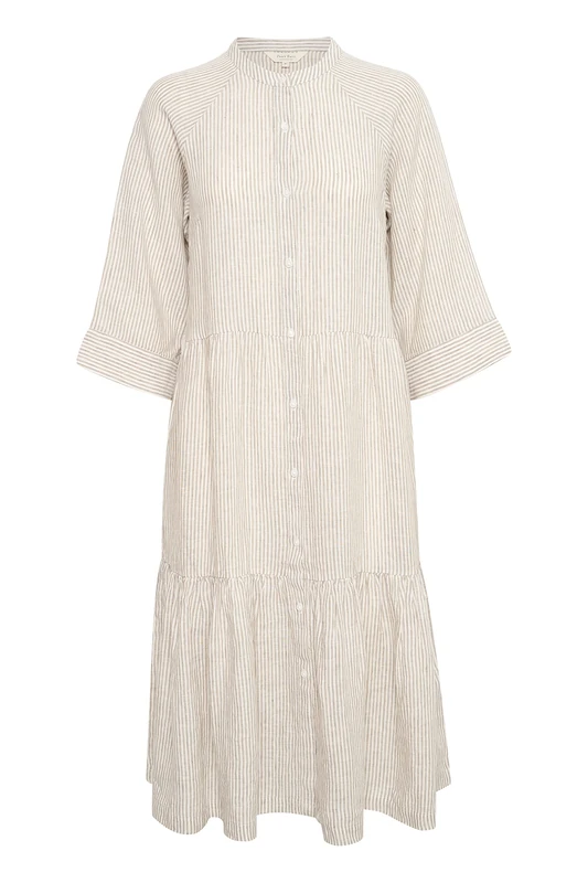 Part Two Women's PelinPW DR Dress Relaxed fit, Vetiver Stripe, 34