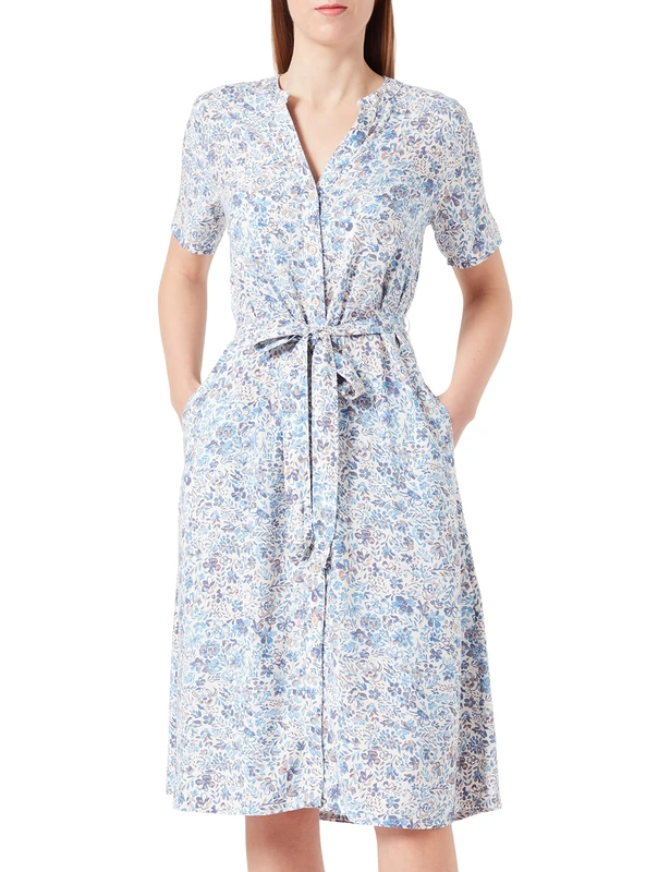 Part Two Women's PawaPW DR Dress Relaxed fit Dress, Blue Painted Flower, 40