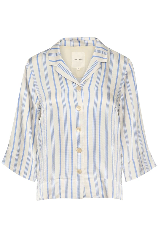 Part Two Women's PaolaPW SH Shirt Relaxed fit Shirt, Riviera Stripe, 38