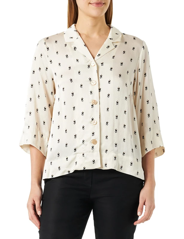 Part Two Women's PaolaPW SH Shirt Relaxed fit Shirt, Neutral Graphic Print, 42