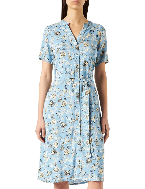 Part Two Women's PawaPW DR Dress Relaxed fit, Dusk Blue Ornament Flower, 44