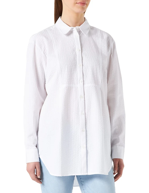 Part Two Women's PiliPW SH Shirt Relaxed fit Shirt, Bright White, 44