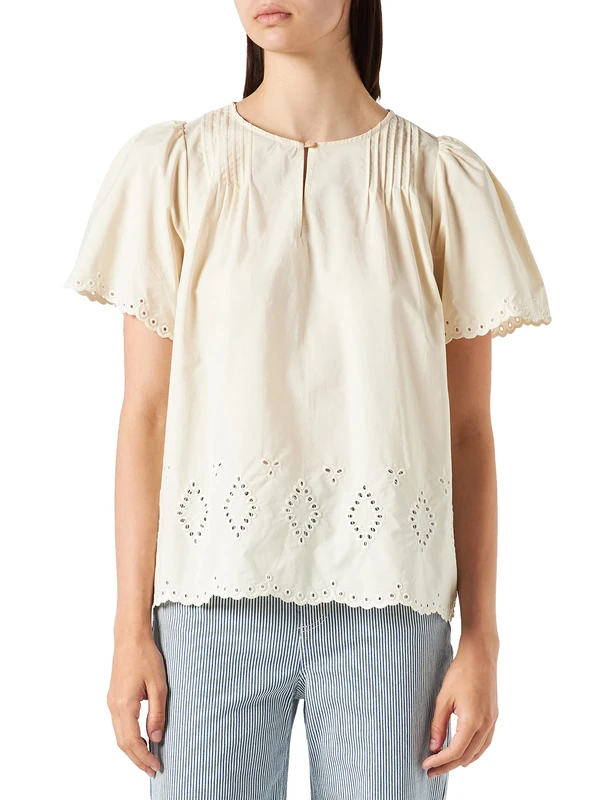 Part Two Women's ParmisPW BL Blouse Feminine Silhouette, Whitecap Gray, 42