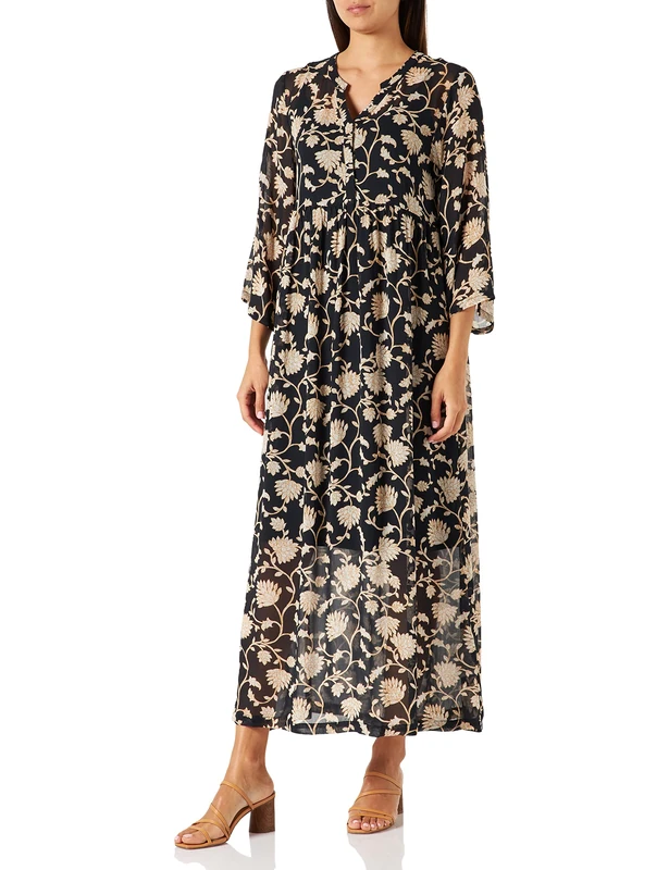 Part Two Women's PoloniaPW DR Dress Relaxed fit, Black Block Print, 34