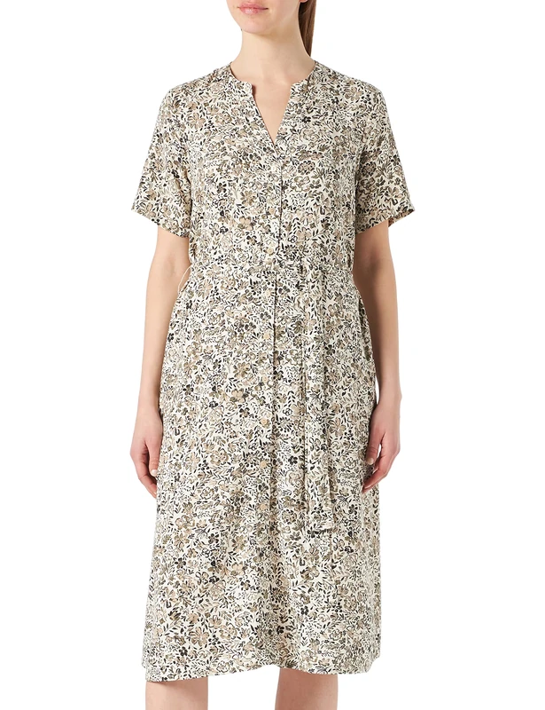 Part Two Women's ClarinaPW DR Dress Feminine Silhouette, Vetiver Painted Flower, 38