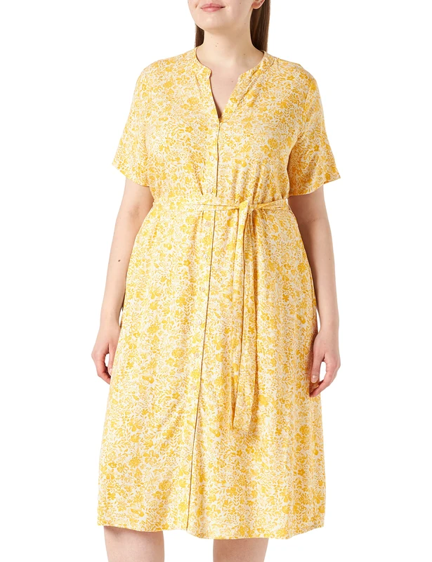 Part Two Women's PawaPW DR Dress Relaxed fit Dress, Yellow Painted Flower, 42