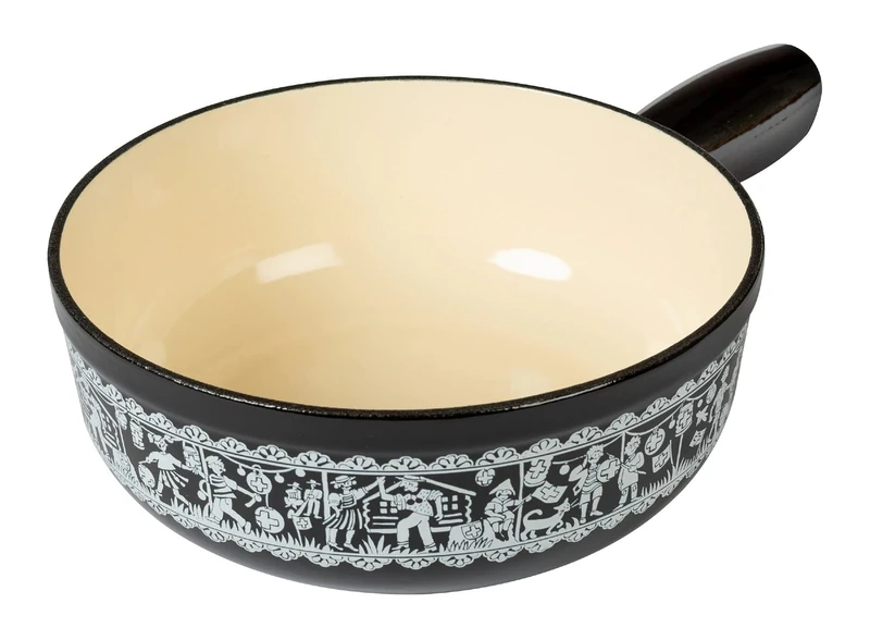 Kuhn Rikon Induction Caquelon Cast Iron Black - Image 1