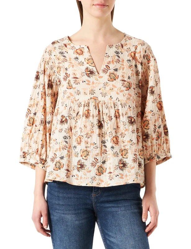Part Two Women's PiPW BL Blouse Relaxed fit, Arabesque Ornament Print, 32