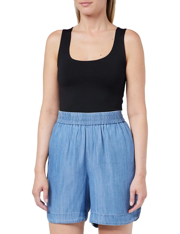 Part Two Women's PinarPW SHO Shorts Relaxed fit Cargo Shorts, Light Blue Denim, 36