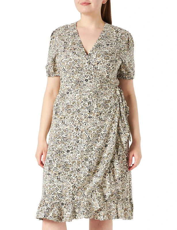 Part Two Women's ClairePW DR Dress Feminine Silhouette, Vetiver Painted Flower, 36