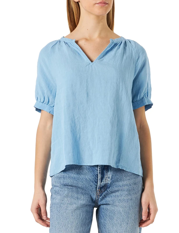 Part Two Women's PopsyPW BL Blouse Relaxed fit Blouse, Dusk Blue, 34