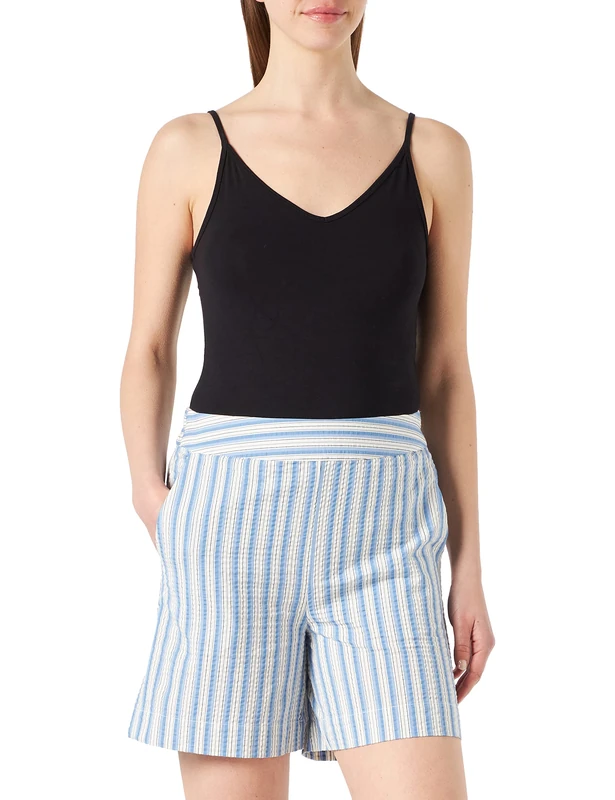 Part Two Women's PantsyPW SHO Shorts Relaxed fit Cargo Shorts, Riviera Stripe, 44