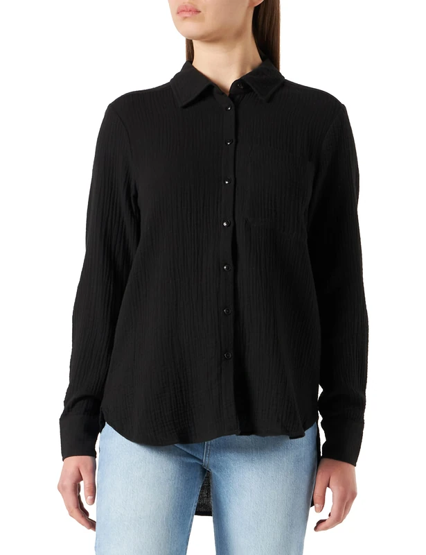 Part Two Women's JingaPW SH Shirt Relaxed fit Shirt, Black, 40