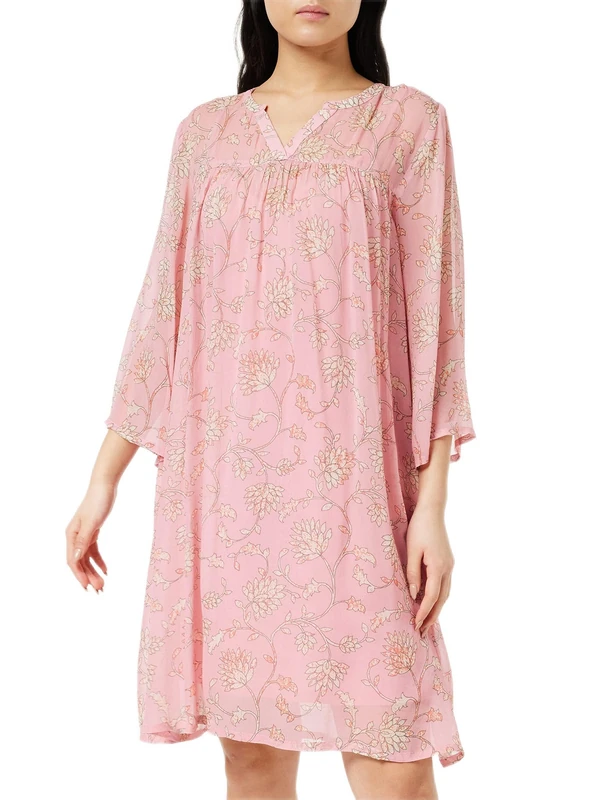 Part Two Women's PolinPW DR Dress Relaxed fit, Pink Block Print, 36