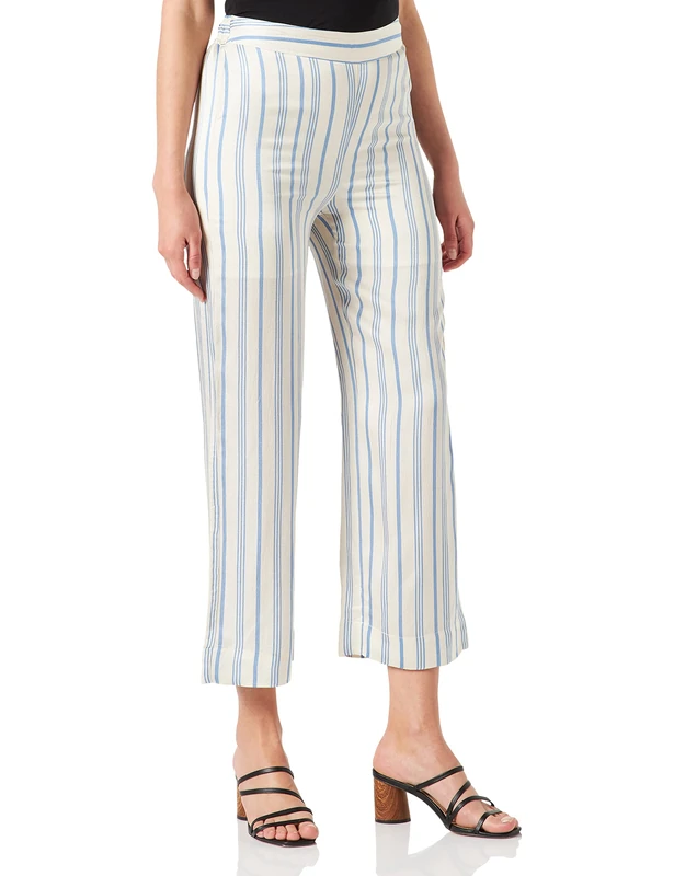 Part Two Women's PiluPW PA Pants Easy fit Pants, Riviera Stripe, 42 - Image 1