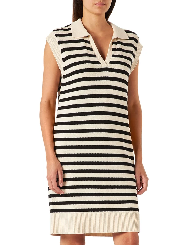 Part Two Women's PuccaPW DR Pullover Relaxed fit Sweater, Black Stripe, Medium