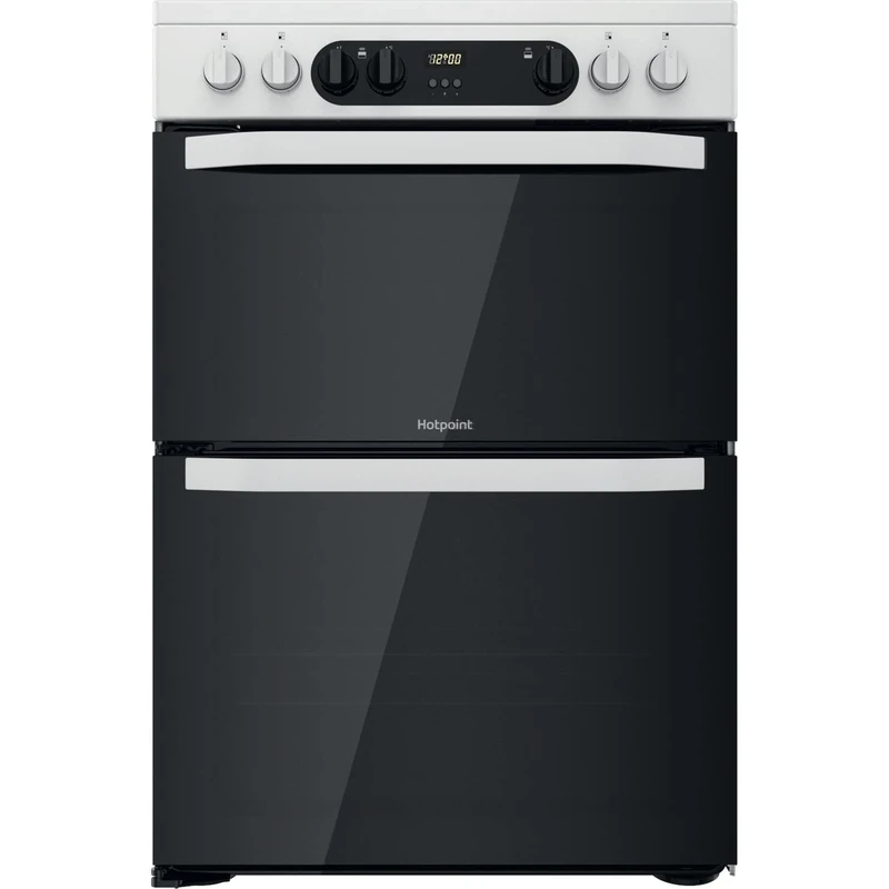 Hotpoint 60cm Double Oven Electric Cooker - White