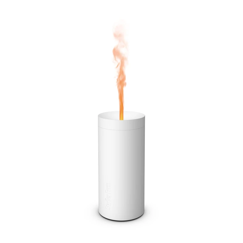 Stadler Form Lucy L-037 Essential Oil Aroma Diffuser with Flame Effect and 7 Hours Battery Time, Aromatherapy Diffusers for Home and Office with Auto Shut-Off, White